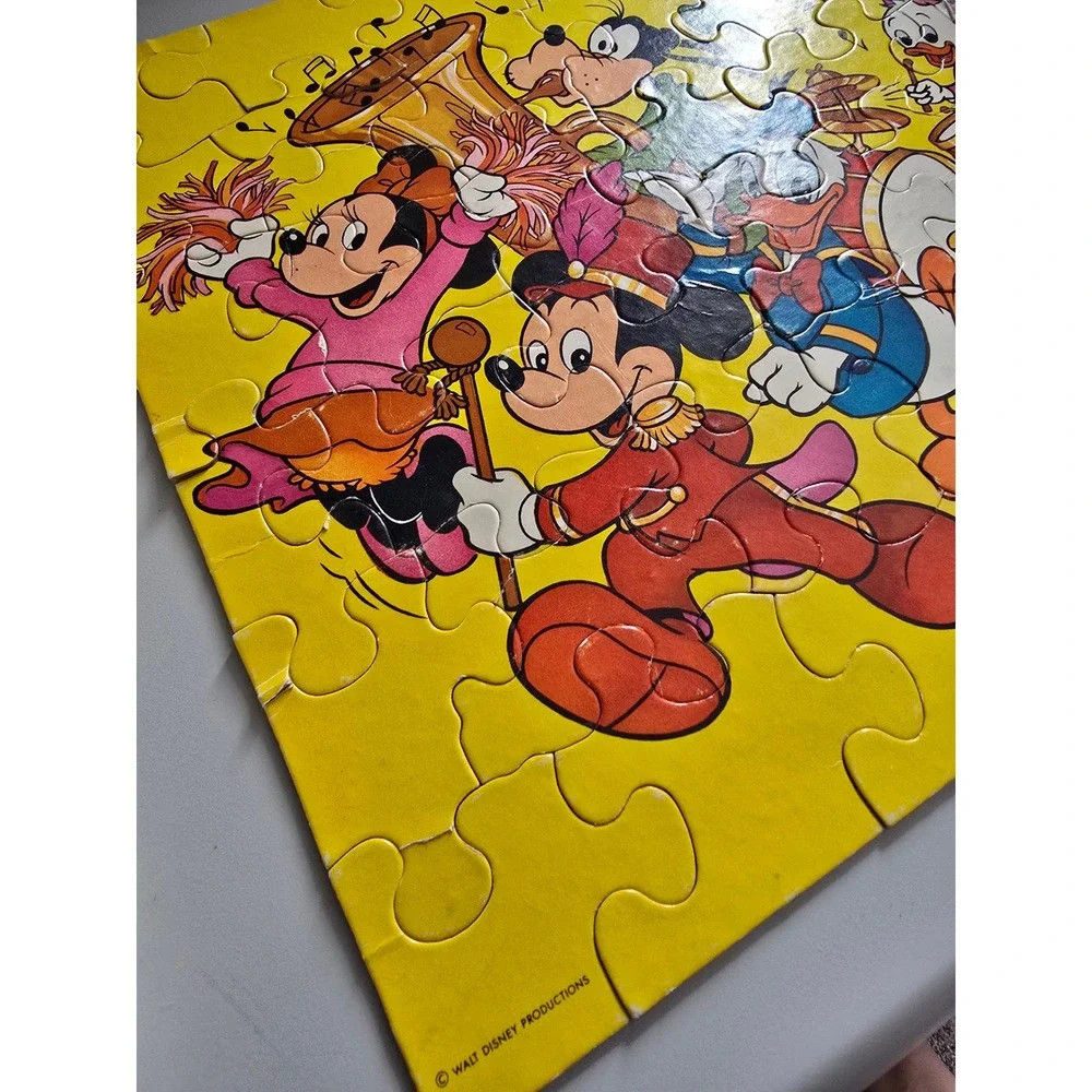 Vintage 70s Springbok Disney Parade 48 Piece Jigsaw Puzzle Mickey Donald PZL1160
